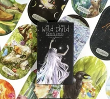 Wild Child Oval 40 Piece Oracle Tarot Card Deck ~NEW~