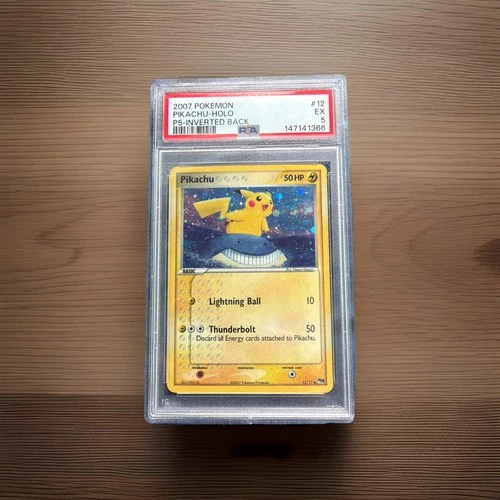 Pokémon TCG Pikachu Pop Series 5 Inverted Back PSA 5
