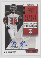2018 Panini Contenders Rookie Ticket Auto MJ Stewart #160 Auto tx8