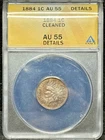 1884 Indian Head Cent AU 55 Details