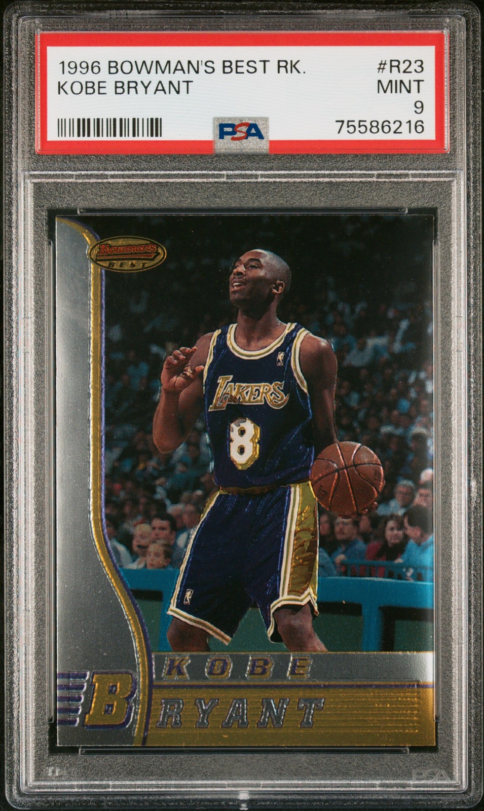 Kobe Bryant 1996 Bowman'S Best Rookie #R23 PSA 9 RC