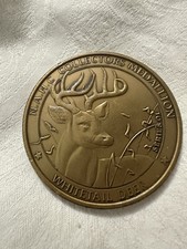 North American Hunting Club Whitetail Deer 38mm Brass Coin Token Hunter Hunt