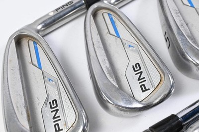 Ping i-Series E1 Eisen / 3-PW / White Dot / X-Flex Ping AWT 2.0 Schäfte