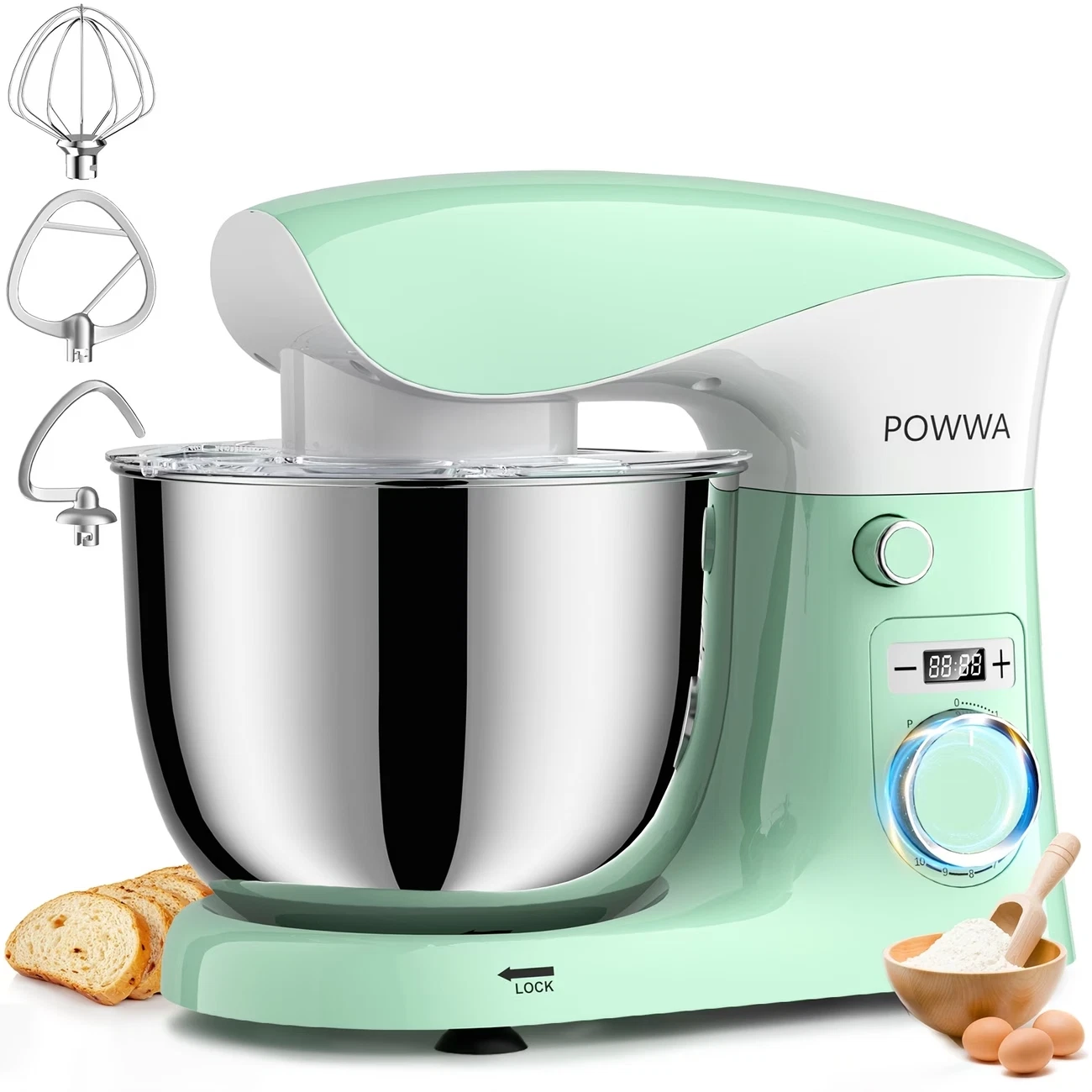 Stand Mixer C 6.5QT 10-Speed Tilt-Head Electric Stand Mixer,3-In-1 Kitchen Mixer
Opens in a new wind