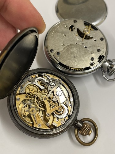 Reloj de Bolsillo Cronógrafo Vintage y Automatón Masónico Código Postal 👀 - Imagen 10 de 11