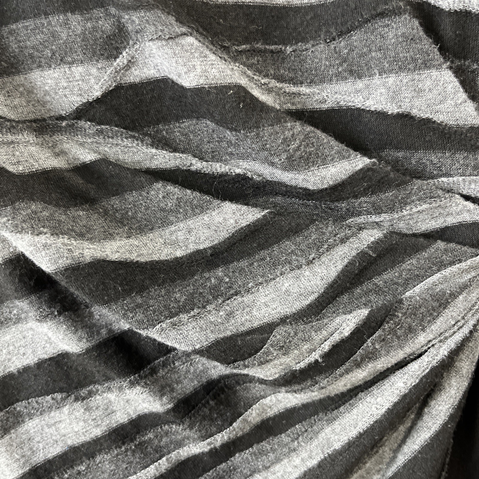 Black Gray Striped Pattern Connected Apparel Dres… - image 6