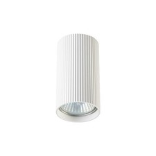 Image of LUCERNO White Round Surface Mounted Ceiling Light Downlight GU10