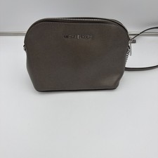Borsa a tracolla Michael Kors Cindy Dome grigio pelle saffiano ferramenta argento"