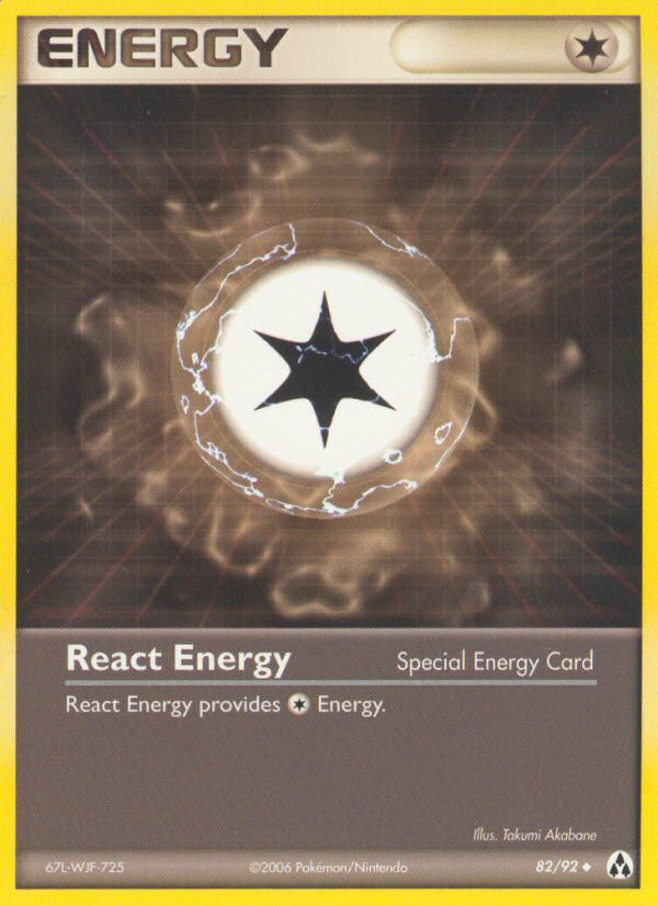 React Energy 82/92 UC Legend Maker Pokemon Reverse Holo NM/M