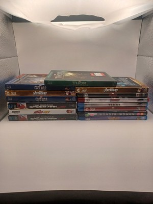 Marvel/Spider-Man Bluray Lot 14 In Total Some With Slipcovers