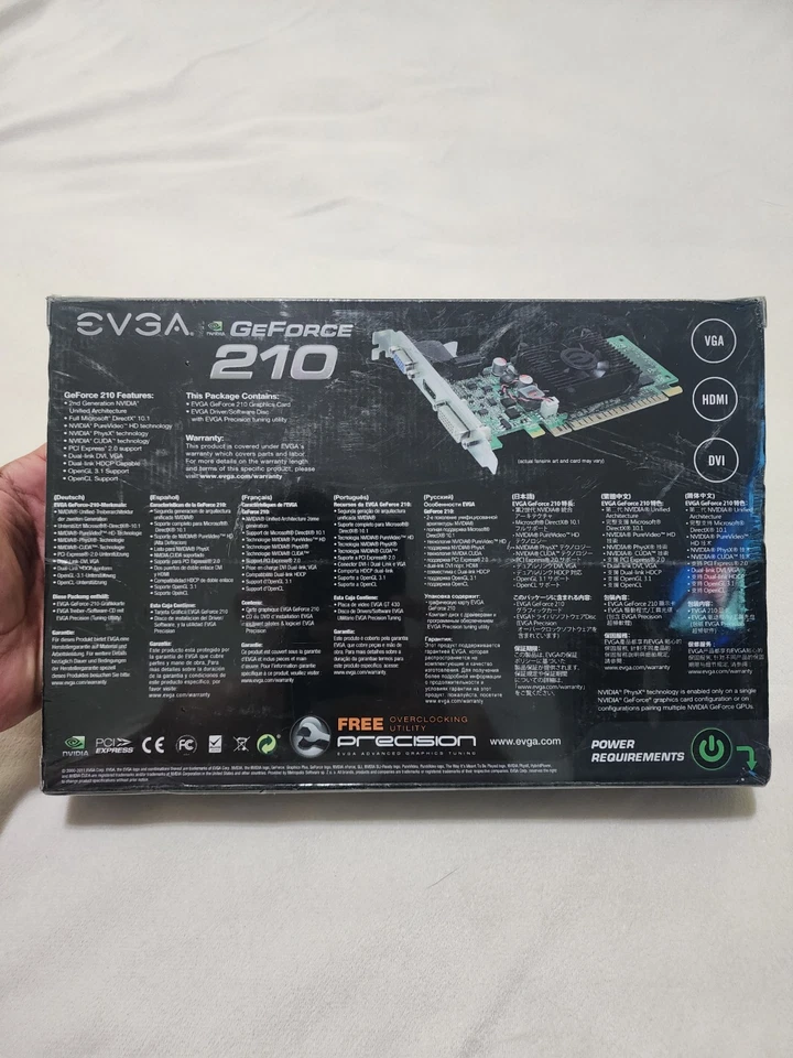EVGA NVIDIA GeForce 210 1024MB DDR3 P/N: 01G-P3-1312-LR NEW - Image 2 of 4