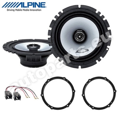 Set 2 Lautsprecher ALPINE Vorne Oder Hinten für Citroen C3 Von 2016