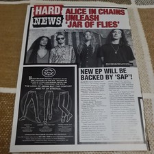Vintage LAYNE STALEY ALICE IN CHAINS JERRY CANTRELL A4 POSTER RAW MAG CLIPPING