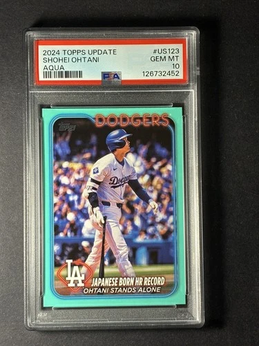 SHOHEI OHTANI 2024 TOPPS UPDATE US123 🔥 PSA 10 💎 GEM MINT 📈 LOW POP!