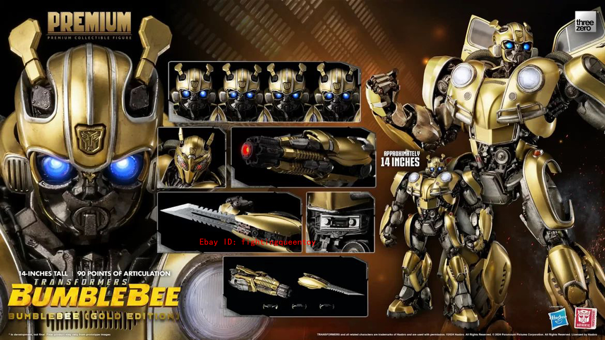 Threezero 3A 3Z0809 Bumble Bee Premium Scale Gold Limited Threezero 3A 3Z0809 Bumble Bee Premium Scale Gold Limited