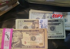 Best Replica AGED $10 $20 $100 Bills X 25 ea ( 75 total) / Novelty Purposes Only