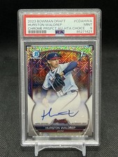 2023 Bowman Chrome #CDA-HWA Hurston Waldrep 1st Auto /150 Braves PSA 9 (Read)