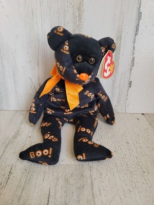 Beanie baby yikes black Halloween bear vintage collectible