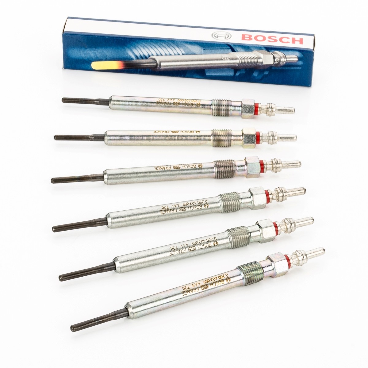 6x Glow Plugs Original BOSCH for Audi A4 A5 A6 A7 A8 Q5 Q7 0250403009