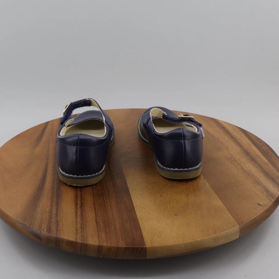 Girls Footmates Leather Mary Jane Shoes Flats Heather Navy Ankle Straps 11 M - Image 4 of 4