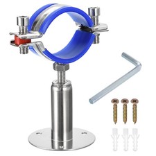 Pipe Supports Adjustable Pipe Bracket Clamp Pipe Strap Fit for 48-51mm Pipe