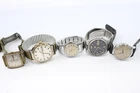 Vintage Mens Mechanical Watches Seiko Rotary SPARES/REPAIRS x 5