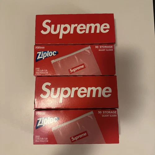 Sacs à fermeture éclair Supreme Ziploc boîte de 30 pièces 100% AUTHENTIQUE