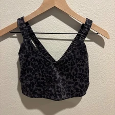 GapFit Womens M Cheetah Print thick straped Sports Bra