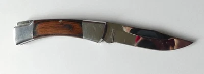 Schlieper Messer Klappmesser Jagdmesser Holz Griffschalen - Bild 1 von 4
