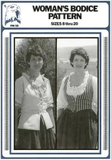 Women's Colonial - Pioneer Bodice or Vest sizes 8-20 Eagle's View Sewing Pattern