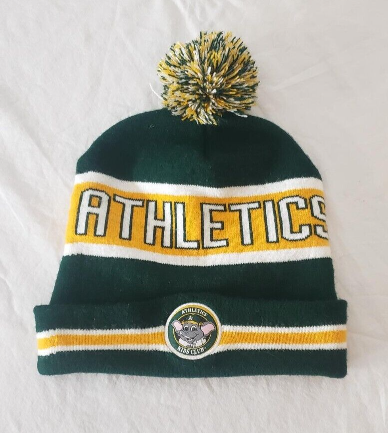 Beanie MLB Baseball Oakland A's Athletics Kids Club Hat Knit Cap Stomper (A1)-image