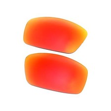 Walleva Fire Red Mr.Shield Polarized Replacement Lenses for Spy Optic Logan