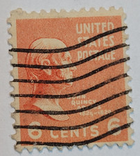 U.S. Postage ~ John Quincy Adams ~ 2₵ Red ~ Posted/Used ~ c.1938 ~ Z16