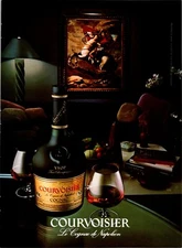 Courvoisier Cognac of Napoleon Original Vintage Print Ad