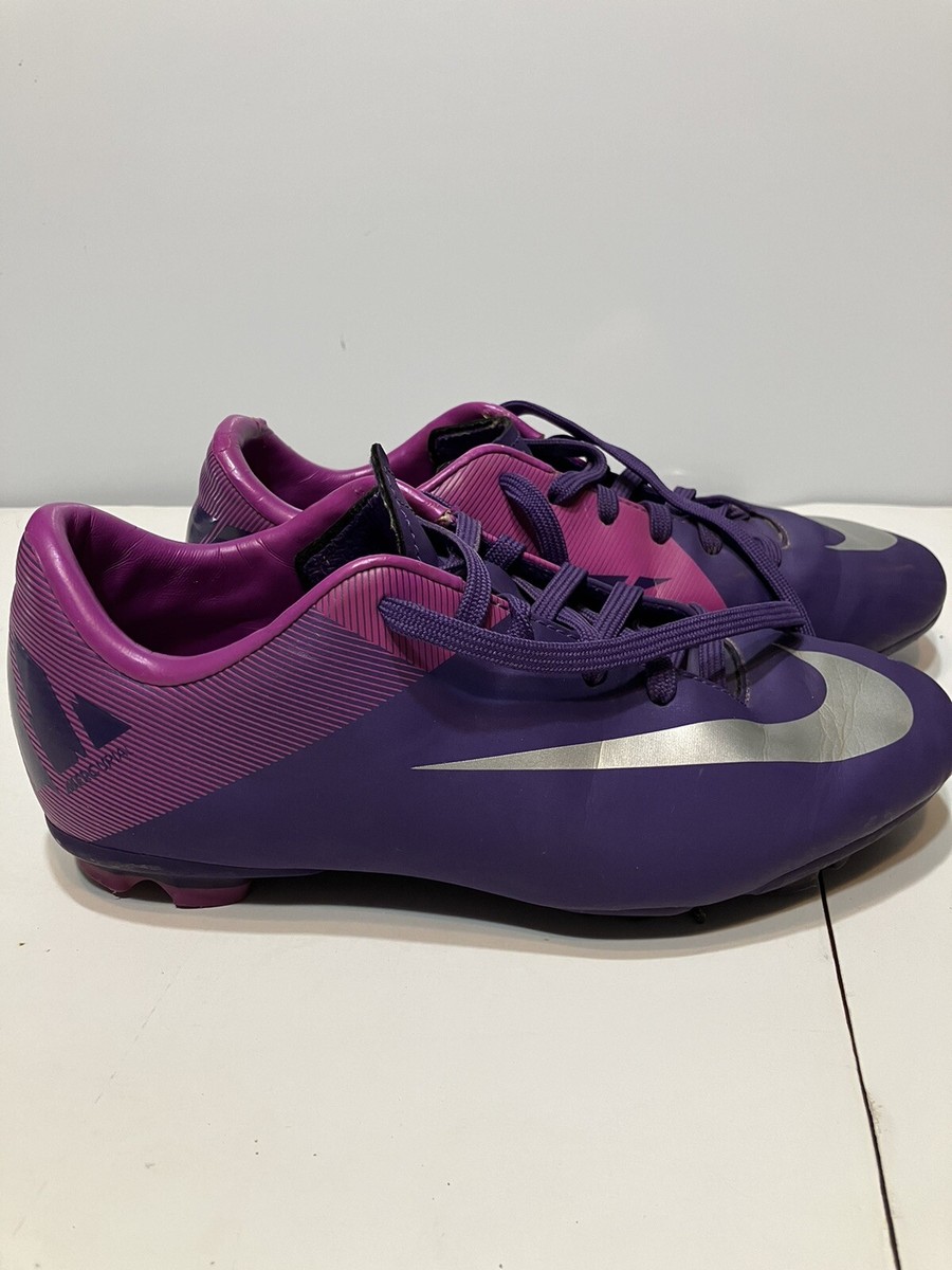2011 NIKE MERCURIAL VICTORY II FG 442008-505 Youth Purple Cleats