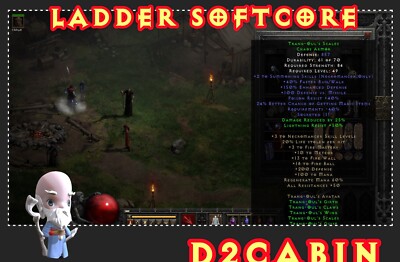 Diablo 2 SC Ladder Trang-Oul's Avatar Set  Claw PC/SWITCH/PS
