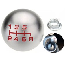 FIT For Honda Civic Silver Aluminum Manual Gear Stick Shift Knob Type 6 Speed+R