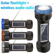 Portable Wireless Solar Bluetooth Speaker Flash Light Power Speaker TF FM Radio