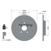 Textar 2X Bremsscheibe 92195200