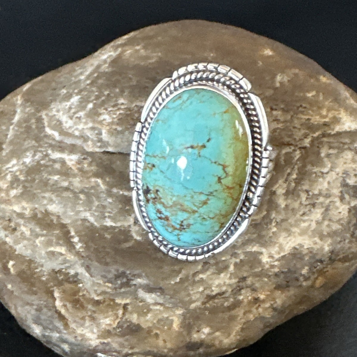 Blue Turquoise#8 Navajo Sterling Silver Ring Sz 12 15504 | eBay Blue Turquoise#8 Navajo Sterling Silver Ring Sz 12 15504 | eBay