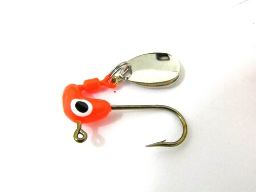 Pony / Horse Collarless Jig Head w/Spinner 6 Colors 25PK Choose 1/32 - 1/4oz - Picture 20 of 34