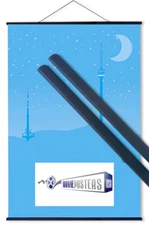 BLACK POSTER / PRINT HANGER (SIZE: 27")