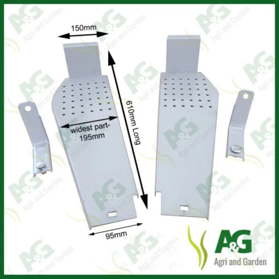 Foot Plate Set suits Massey Ferguson T20 35 65 135 c/w Brackets - Tractor