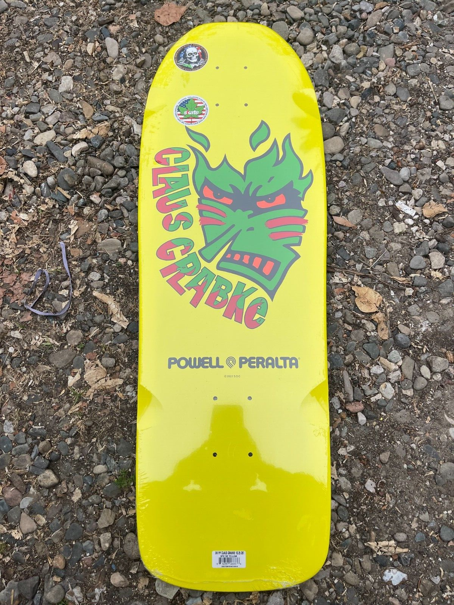 Powell Peralta Skateboard Deck Claus Grabke Yellow Old School