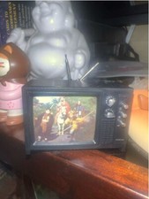 Dollhouse Television Vintage 1/12 Scale Realistic Screen Picture Movable Ears