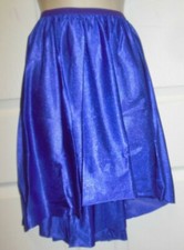 Purple Satin finish high low skirt small adult great to use as a pattern 