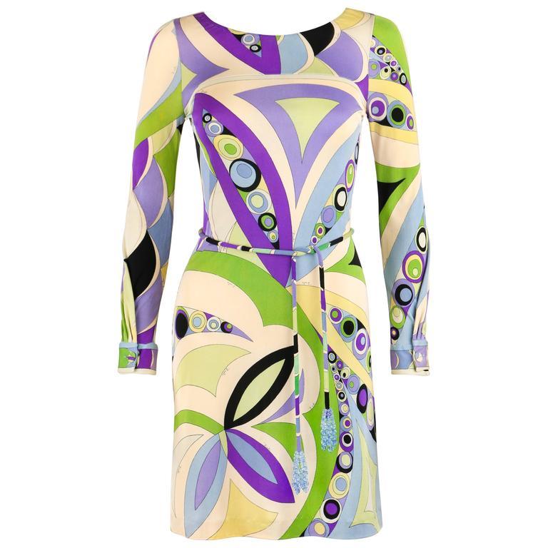 EMILIO PUCCI c.1960's Signature Print 