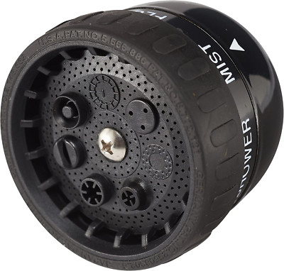 Dramm Rain Select Spray Head Only with Quick Click 9 Pattern Adjustable Choices,