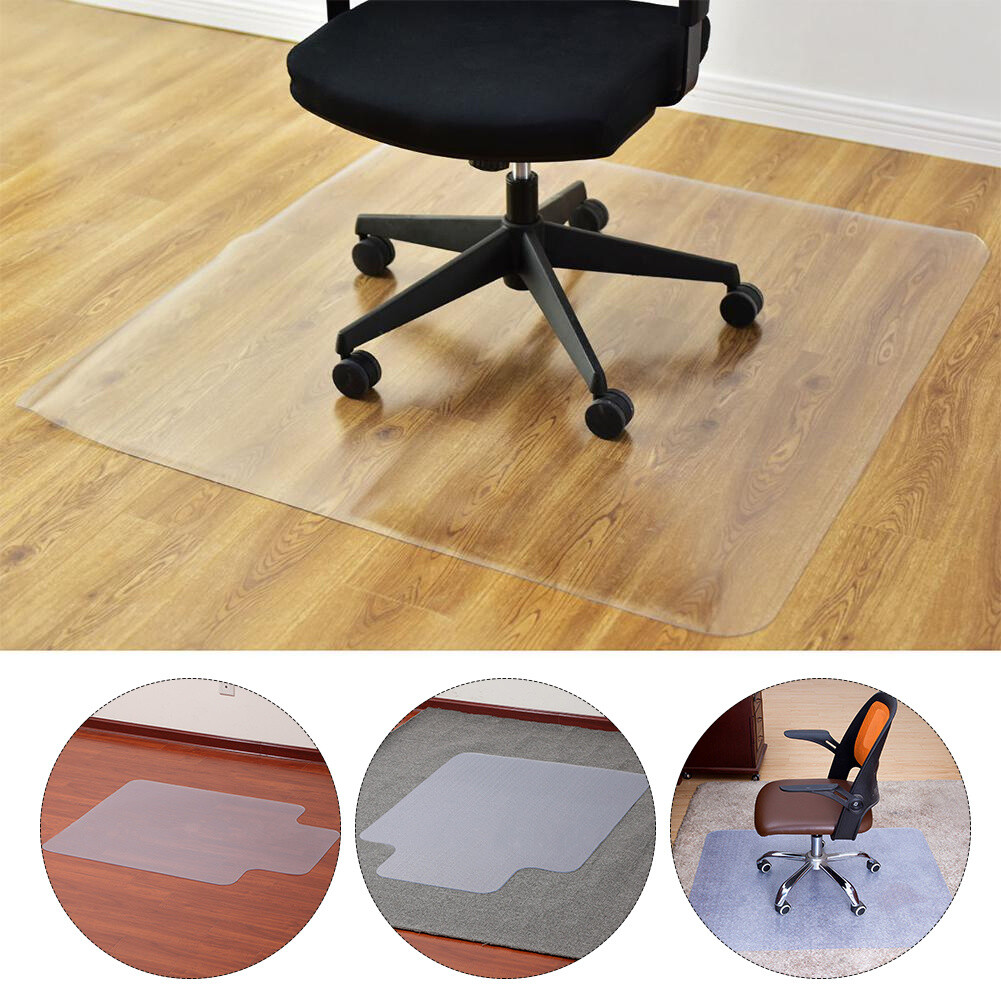 Clear PVC Office Computer Chair Carpet Hardwood Floor Protector