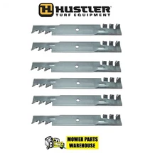 6 REPL HUSTLER MOWER GATOR BLADES 797704 797712 XR7 SUPER Z 54" DECK RAPTOR 